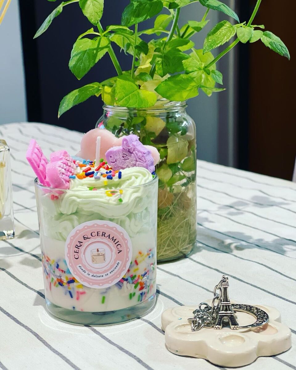 Vela con aroma a lavanda